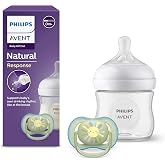 Philips Avent Natural Response, set de regalo para beb&eacute;s: biber&oacute;n Natural Response de 125 ml con tetina T2 (para beb&eacute;s de 0 m