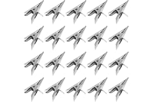 Happyyami 50 Stücke Adventskalender Klammern Metall Wäscheklammer Mini Weihnachtskalender Deko Countdown Kalender Clips Miniklammern Zierklammern für Weihnachtsdeko Baumschmuck Ornamente