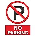 999Store office supplies sunboard no Parking sticker signage Sign Board Red 20X15 Cm