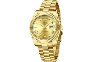 NIBOSI Orologi da uomo analogici al quarzo in acciaio inossidabile oro rosa argento Orologi da uomo impermeabili classici da lavoro Orologi da polso di design con giorno e data