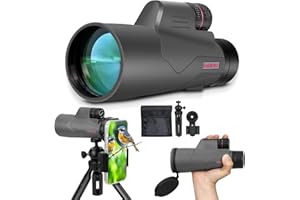 CELTICBIRD Telescopio monoculare 15X56 per birdwatching, escursionismo, campeggio, osservazione della fauna selvatica, oculare regolabile (15x56)