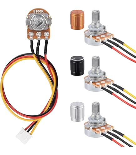 WH148 1K Ohm Resistenze variabili Single Turn Rotary Carbon Film Taper Potentiometro 1 pz