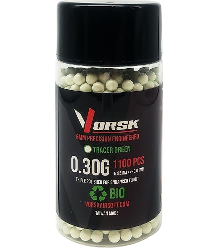 Vorsk Bio Tracer 0.32 g BBs 3600 Round Bottle, White, 3600R