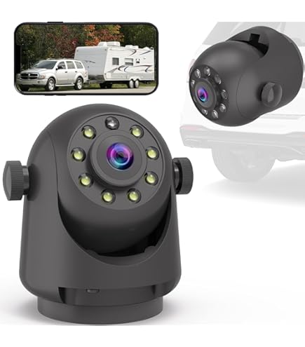 VASTEND : Solaire Caméra De Recul Sans Fil, 10000mAh