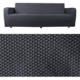 bibaha 3 Kişilik Balpeteğı Desen Likralı Koltuk &Ouml;rt&uuml;s&uuml; Cekyat I&ccedil;in Lastikli antrasit 180 x 230