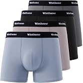 Winthome Men's Boxer Shorts 50S Combed Cotton, Breathable, Oeko | Men's Boxers Soft, Elastic Waist, Stable and Durable, Seaml