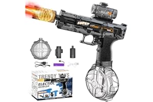 71NMLY Electric Water Gun,Automatic Water Gun Pistols for Kids Adults,Long Range Motorized Water Guns with Multifunctional Lighting Effects for Kids Boys Girls Outdoor Beach Pool Party