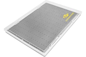 SF Fliegenfischen Box Fliegendose Fliegenbox Köderbox für Fliegen Transparent A4-Größe # Schaumschicht mit Punkt