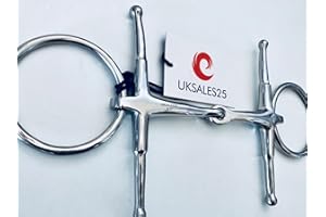 UKSALES25 Loose Ring Fulmer Snaffle Jointed Bit (Horse Bit) (5")