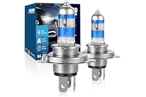 ‎XELORD XELORD H4 55W 12V Scheinwerferlampe,5000K 12V Auto,E-Prüfzeichen,2er Pack