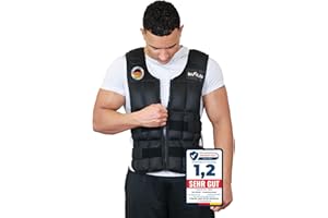 ‎DH FITLIFE DH FitLife Verstellbare Gewichtsweste 10/20/30KG zum Muskelaufbau u. Krafttraining | Weighted Vest | Laufweste Damen Herren | Fitness Trainingsweste