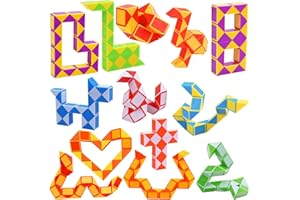 Magische Schlange Würfel GOLDGE 13 Stück 24 Blöcke Puzzle Magic Spielzeug Partygeschenke für Kinder