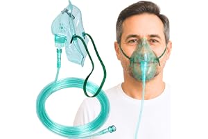 STAYPROTECH syremask för vuxna, mask av medicinsk kvalitet med 2,1 m lång slang.