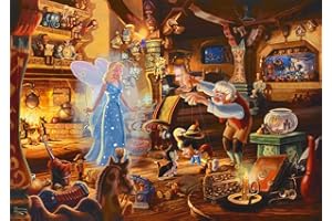 Schmidt Spiele 57526 Thomas Kinkade, Disney, Geppettos Pinocchio, 1000 elementów puzzle