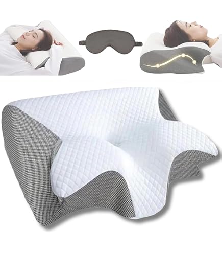 Cuscino Memory Foam Cervicale Ortopedico - Doppia Altezza - Per Chi Dorme Di Lato, Schiena O Pancia - Foto 6