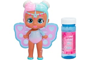 BLOOPIES Magic Bubbles Clodett, Bambola Fatina da Collezione che Spruzza Acqua e Fa Bolle Magiche con le sue Ali, Gioco d'Acqua per Bambini e Bambine