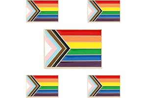 Spille Arcobaleno Lgbt Hillylolly 5 Pezzi Spilla Arcobaleno Bandiera, Spilla Arcobaleno Metallo con Smaltata Arcobaleno, Gay Pride Pin, Spille Arcobaleno per stoffa, Abiti, Sciarpe, Abiti e Borse
