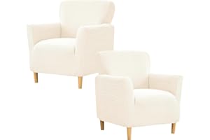 MCNDSI Stretch Sesselbezug Sesselhusse Spandex Jacquard Elastische Sofaüberzug Clubsessel Sessel Bezug, Passender Weicher Möbelschutz Sitzbezug Für Sessel Mit Armlehne Hussen Für Sessel ( Color : #23 , Size