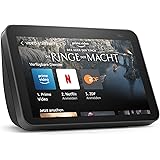 Echo Show 8 (2. Generation, 2021) | HD-Smart Display mit Alexa und 13-MP-Kamera | Anthrazit