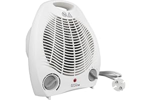 Güde 85175 Heizlüfter GH 2000 (2000 W Heizleistung, 2 Stufen (1000/2000 W), Ventilatorfunktion, Gebläseleistung 75 m³/h, stufenloser Thermostat, Überhitzungs- & Kippschutz, Tragegriff, schnelle Wärme)