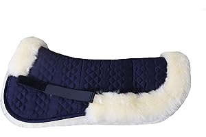 ENGEL REITSPORT Engel Germany semisottosella Pelle di Agnello cottone Azzurro Blu (Sakis 2) dai Colori Vivaci: da Abbinare a 12 Colori di Pelliccia di Agnello!