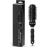 Corioliss Brush Black | Hair Brush for Women | Thermochromic Ceramic Brush | Perfect for Medium-Long Hair (43 mm)