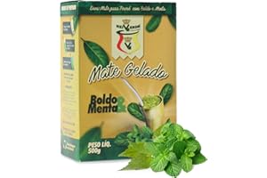 YERBOX Yerba Maté Rei Verde Terere Menthe Boldo 500 g + échantillon cadeau (40g):Riche en antioxydants et vitamines, accélère le métabolisme, sans sucre!