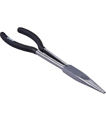 Pince à Bec Courbé Extra Longue 280mm - Acier Chrome Vanadium - Pour Bijouterie Ou Bricolage