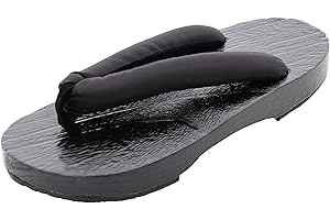 KAWAII-STORY K-G-50 Pur Noir Orginal Japan Geta Bois Sandale Tabi Kimono Geisha Kendo Samurai