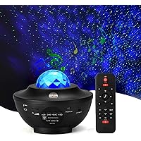 Sternenprojektor Nachtlicht, Sternenhimmel Projektor Starry Light mit Fernbedienung, Bluetooth Lautsprecher-Musik hören…