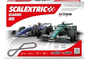 SCALEXTRIC - Circuito Classic - Pista de Carreras Completa - Coches y mandos incluidos - Escala 1:32 (Circuito Classic Formula GP)