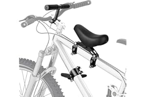 Fuutilake Siège Enfant pour VTT, Siège vélo monté à l'avant pour Enfants 2-6 Ans, Siège vélo Enfant Amovible avec Cadre d'accoudoir Set Compatible avec Tous Les VTT Adultes