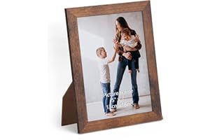 Vasemouh Rustykalna ramka na zdjęcia 13x18 z MDF, brązowa ramka na zdjęcia