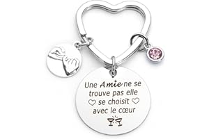 LXSAZP Cadeau Meilleure Amie Cadeau Amie Porte Clef Amie Cadeau Pour Une Amie Cadeau Amie Femme Cadeau Meilleure Amie Femme Porte - Clés Amitié Idée Cadeau Meilleure Amie Original Anniversaire Femme Homme