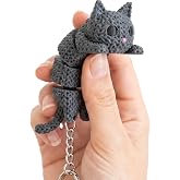 Kedi Can Anahtarlık - &Ouml;RG&Uuml;CANLAR, Sert Plastik, Kokusuz, Boyasız Hayvan Fig&uuml;r&uuml;, Oyuncak, &Ccedil;anta S&uuml;s&uuml;
