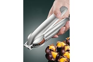 SHOXIL Chestnut Cutter Clip Peeler Nut Cracker Pecan Walnut Plier Opener 304 Stainless Steel Kitchen Tools with 1 Picks