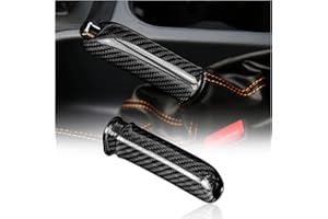 KUNGKIC Poignées de frein à main en fibre de carbone pour voiture - Décoration intérieure - Compatible avec Ford Ranger 2000-2019 - Remplace les poignées de frein à main
