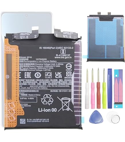 E-yiiviil Batería de repuesto BP45 compatible con Xiaomi 12 Pro 5G con herramientas