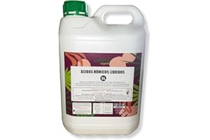 VERMIORGANIC | Abono acido humico 5L | Abono citricos | Abono huerto | Con Leonardita y humus de lombriz | Acelera el crecimiento de nuestras plantas y el tamaño y cantidad de frutos