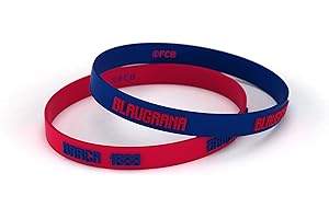 Pulsera Fútbol Club Barcelona Microinjección Azulgrana Junior para Mujer y Niño | Pulsera Barça de silicona primera equipación | Apoya al Barça con un producto oficial culé | FCB