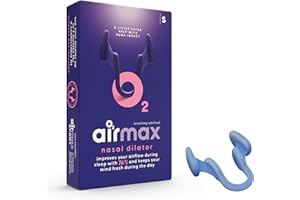 ‎AIR MAX Airmax nasenspreizer - Schnarchstopper - 76% mehr luft durch die nase - Anti schnarch nasendilatator - Besser atmen - Besser schlafen - Freie nasenatmung - Airflow dilator - Ein Stück klein blau (s)