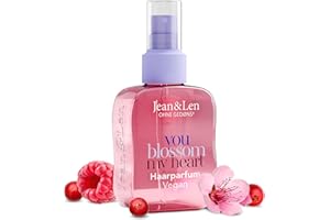 Perfume capilar Jean & Len you blossom my heart, fragancia de delicadas flores y frutos rojos, fórmula nutritiva, apta para todo tipo de cabellos, no apelmaza, perfume capilar vegano, 105 ml