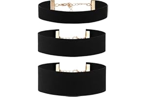 Cupimatch Wide Shinning Rhinestone Crystal Choker Adjustable Collar Necklace for Women Set for Christmas