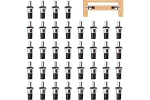 UFURMATE Spring Loaded Repair Pins, 36Pcs Plastic Blinds Repair Pins with Metal Ring Cabinet Door Repair Pins Damper Replacement Repair Pins Cabinet Furniture Shelf Pins Support with Plastic Box