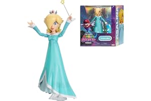 The Super Mario Galaxy Movie - Rosalina Figur 12 cm Tillbehör Trollstav Och Transparent Ställ - Officiell Licens Jakks Pacifi