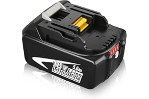 GatoPower BL1850B Batteria di Ricambio per Makita Batteria 18V 5.0Ah Li-Ion Compatibilità per Makita Batteria BL1830 BL1840 BL1840B BL1850 BL1860 BL1860B 194204-5 LXT-400 con Indicatore LED