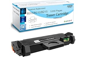 ASEKER Compatible Cartouche de Toner B205 B210 B215 106R04346 106R04347 Toner 3000 Pages pour Xerox B210 B210DNI B205 B205DNI B205MFP B215 B215DNI B215MFP Imprimantes (Noir, 106R04347)