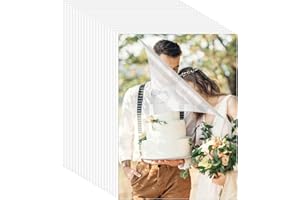 VGECEE 30PCS Films de Plastification Autocollants Pochette de Plastification A4 Film de Plastifications à Froid Transparent Imperméable Feuilles de Plastifications Auto-adhésives pour Photos Documents