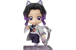 Puruuige Ghost Slayer Q wersja figurka Clayman, 10 cm Kochou Shinobu figurka PCW wymienna twarz ruchoma figura statuetka ozdoby