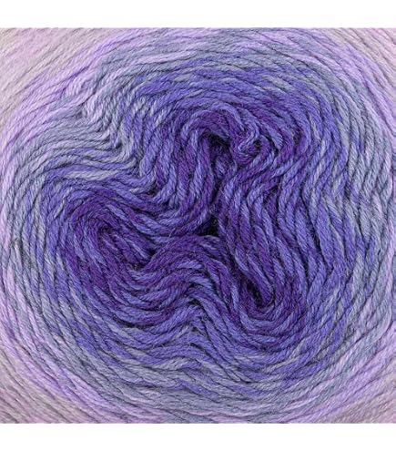 Fil à Tricoter Scheepjes Woolly Whirl - 1000m, 70% Coton 30% Laine, Multicolore